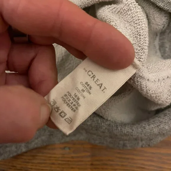 THE GREAT The V neck sweatshirt/nice cond/L - Picture 7 of 8